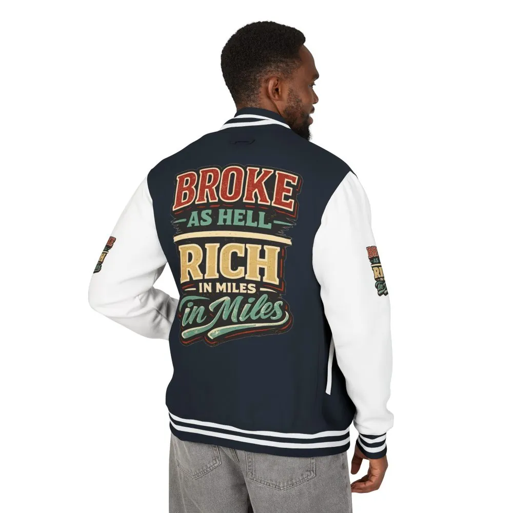 10845784828601569351_2048.jpeg Unisex Heavyweight Letterman Jacket — "Broke As Hell" Design F**K-Line
