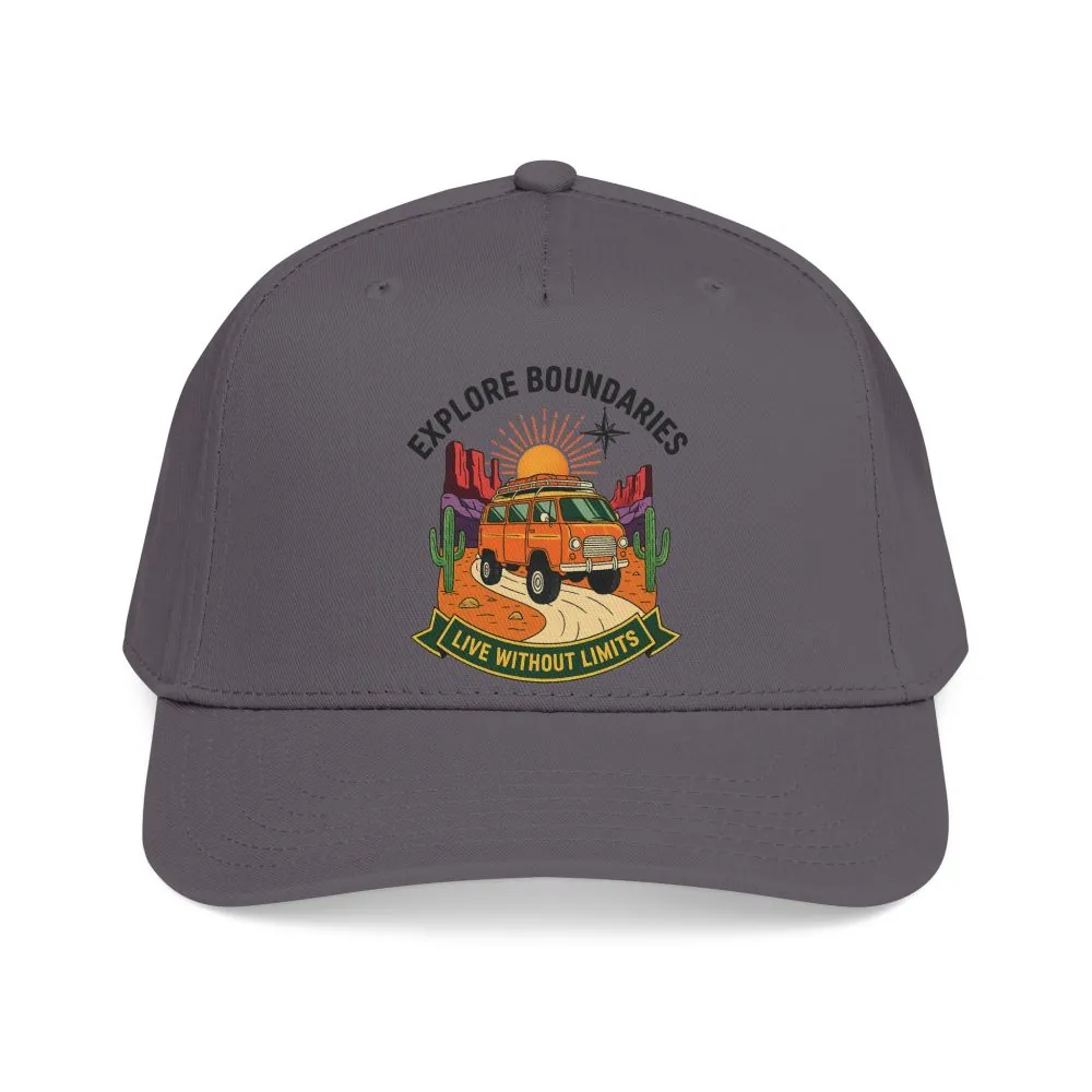 10941326164907979102_2048.jpeg Baseball Cap— "Eplore Boundaries-Live without limits" Mid Profile Baseball Hat