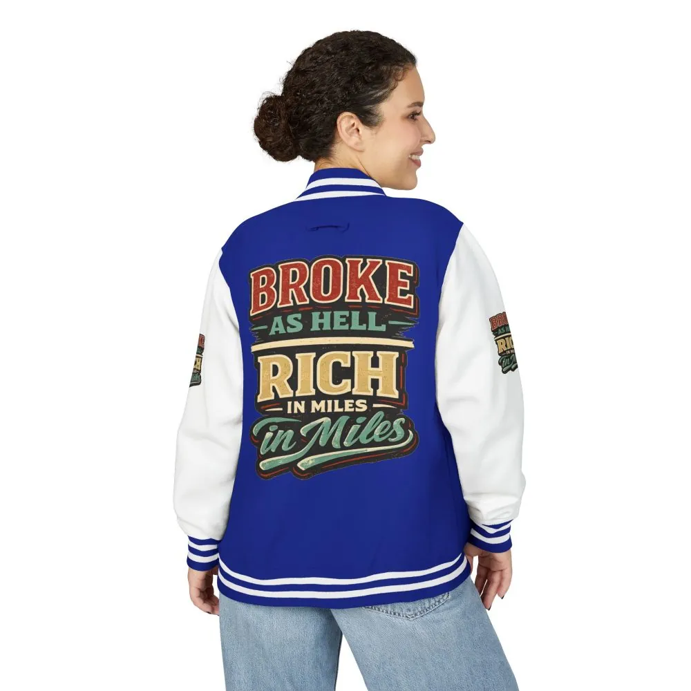 12321598250908358744_2048.jpeg Unisex Heavyweight Letterman Jacket — "Broke As Hell" Design F**K-Line