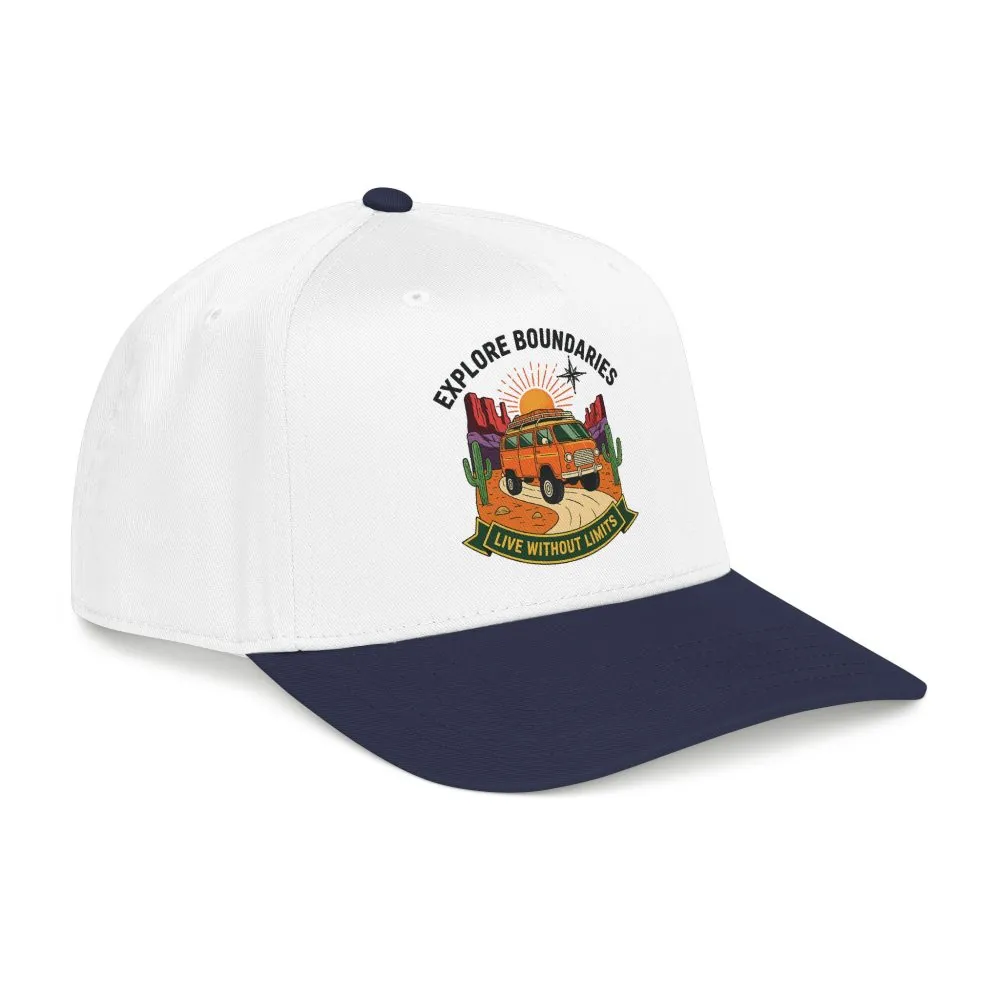 12397345111705780165_2048.jpeg Baseball Cap— "Eplore Boundaries-Live without limits" Mid Profile Baseball Hat
