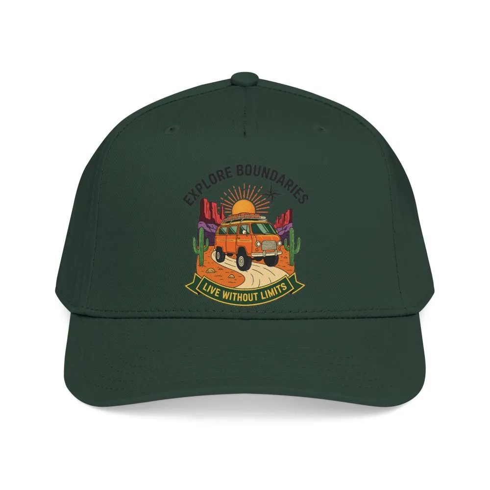 12507995830457425022_2048.jpeg Baseball Cap— "Eplore Boundaries-Live without limits" Mid Profile Baseball Hat