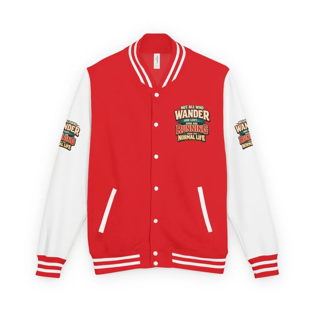 12568062251523197693_2048.jpeg Unisex Heavyweight Letterman Jacket — "Not All Who Wander Are Lost" Design F**K-Line