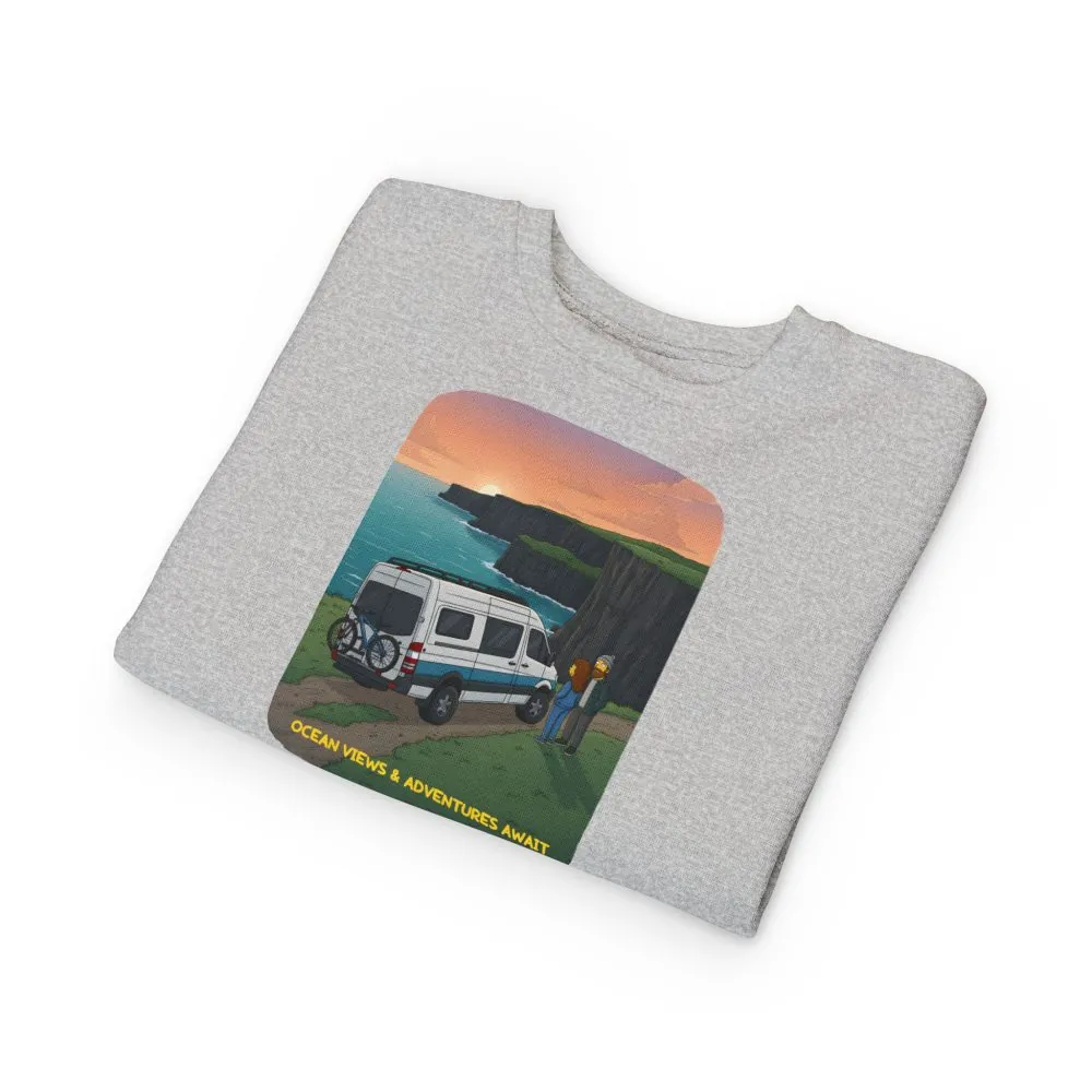 12779000591427404238_2048.jpeg Toddler Sweatshirt - "Ocean Views-Adventures Awaits" (Design Sitcom-Line)