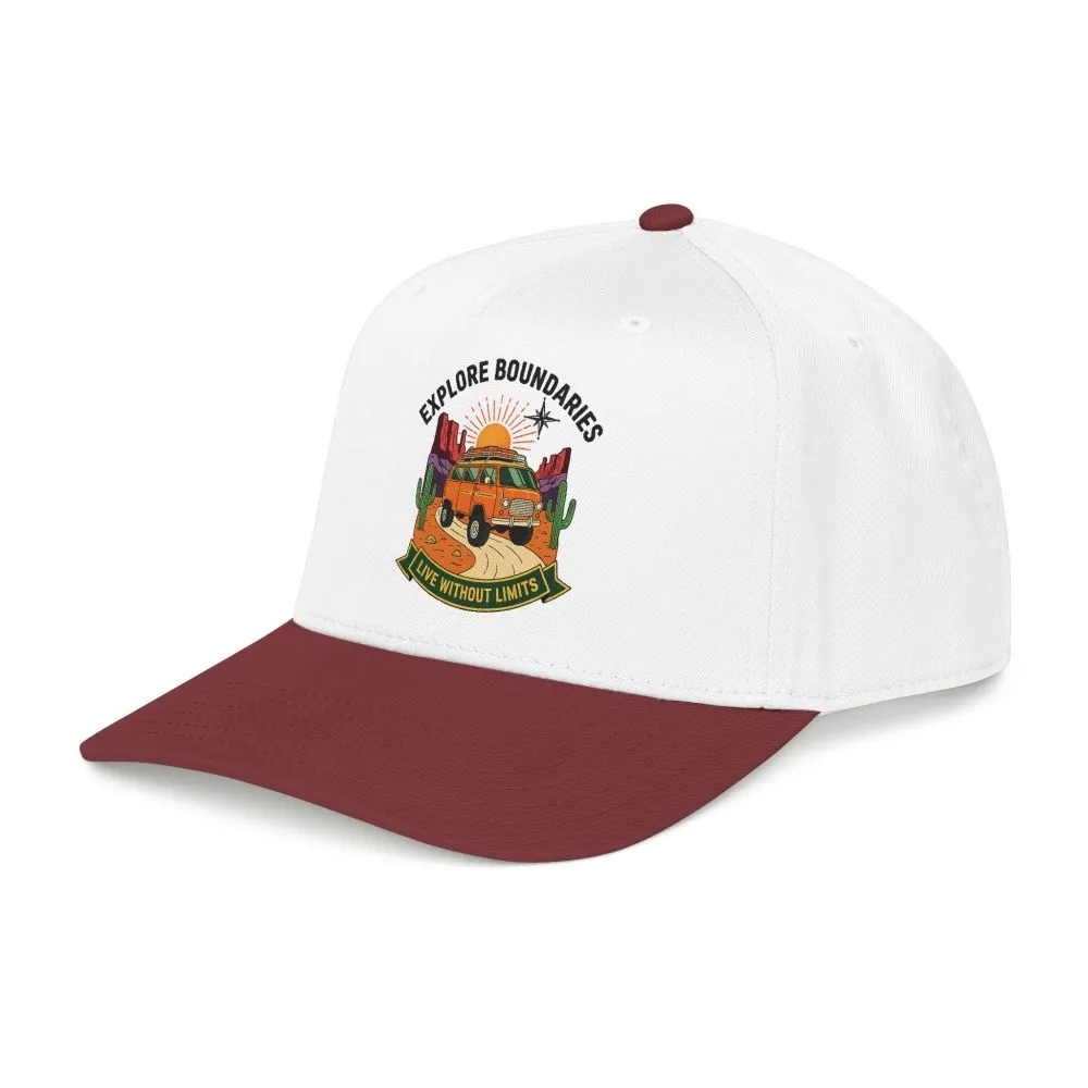 12849205434933690080_2048.jpeg Baseball Cap— "Eplore Boundaries-Live without limits" Mid Profile Baseball Hat