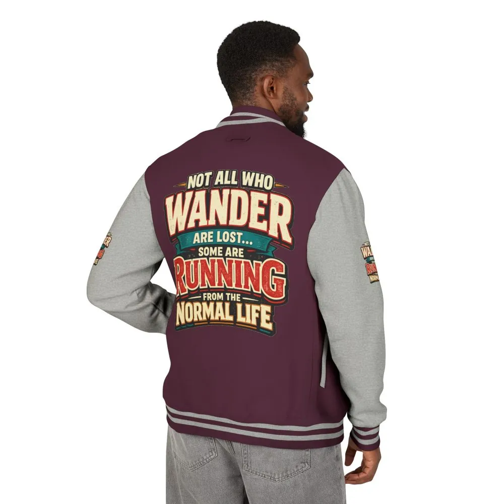 12925336739598018276_2048.jpeg Unisex Heavyweight Letterman Jacket — "Not All Who Wander Are Lost" Design F**K-Line