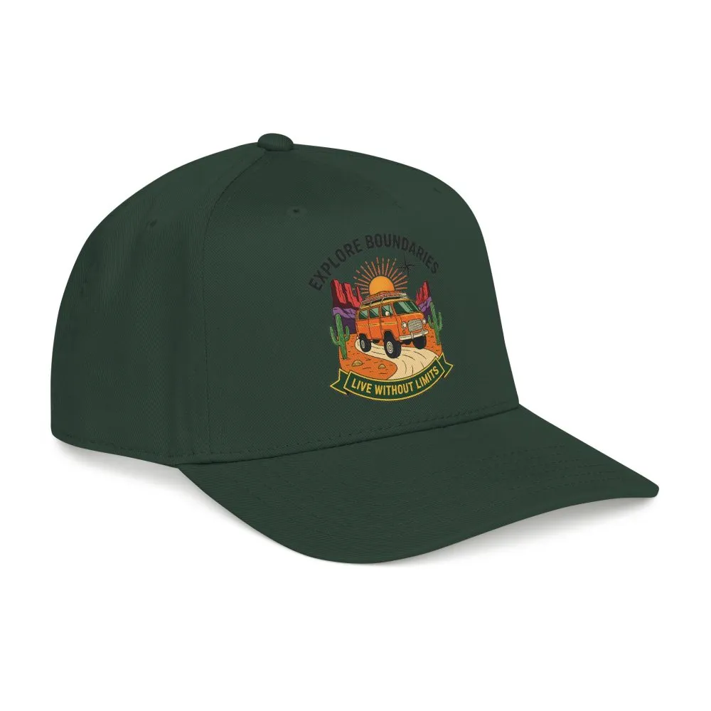 13060348346096897626_2048.jpeg Baseball Cap— "Eplore Boundaries-Live without limits" Mid Profile Baseball Hat