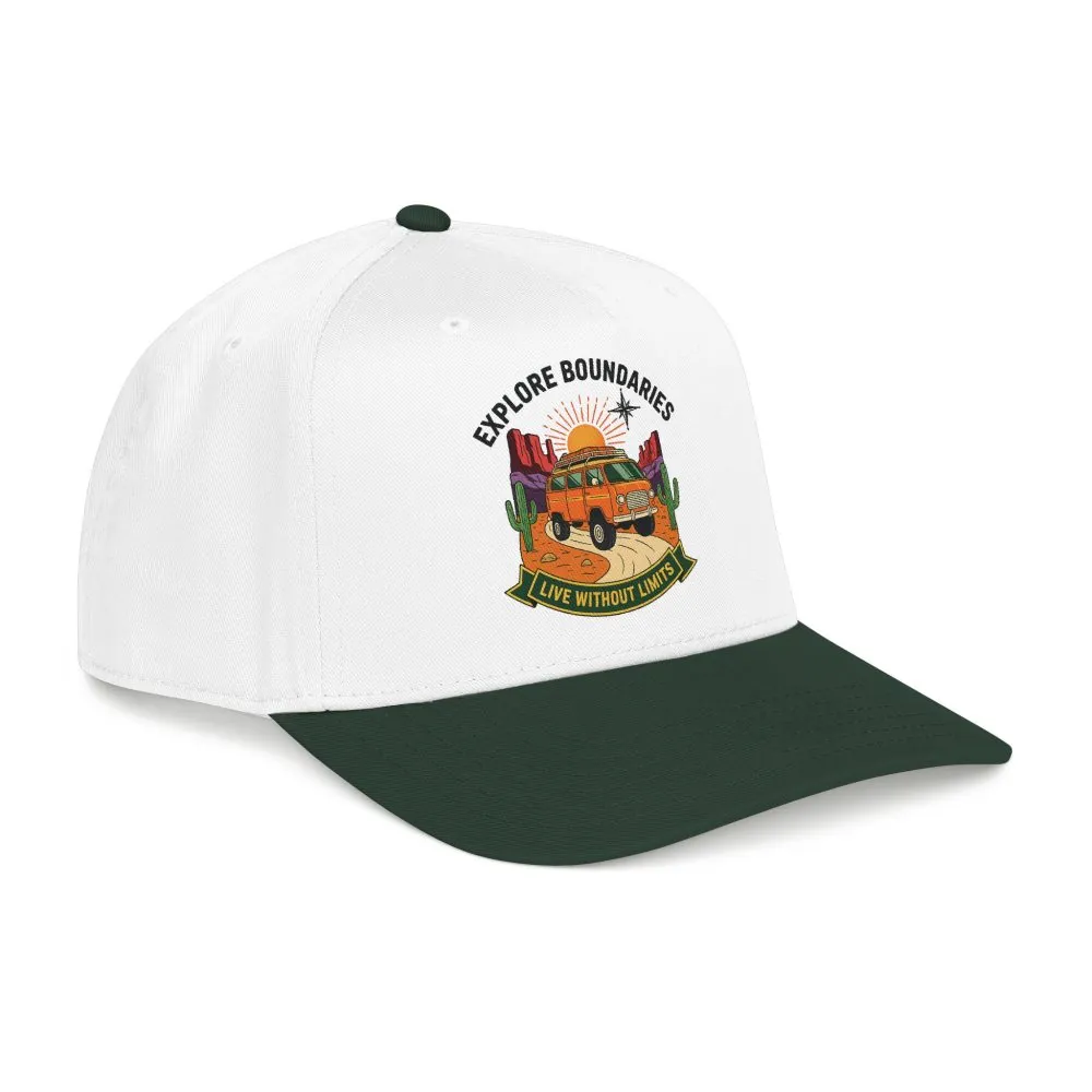 13560213388257943839_2048.jpeg Baseball Cap— "Eplore Boundaries-Live without limits" Mid Profile Baseball Hat