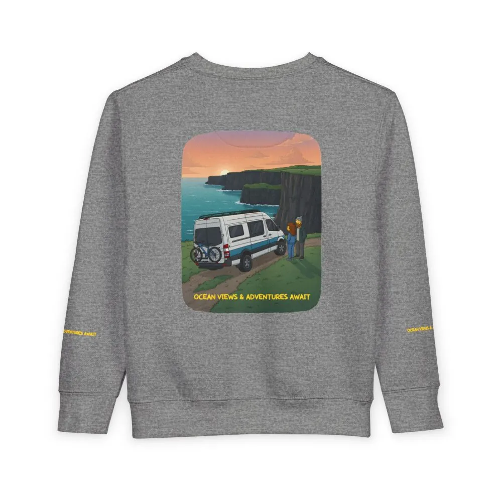 13649592109267152590_2048.jpeg Toddler Sweatshirt - "Ocean Views-Adventures Awaits" (Design Sitcom-Line)