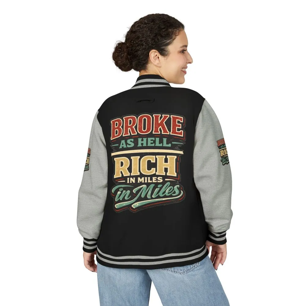 137573547217202194_2048.jpeg Unisex Heavyweight Letterman Jacket — "Broke As Hell" Design F**K-Line