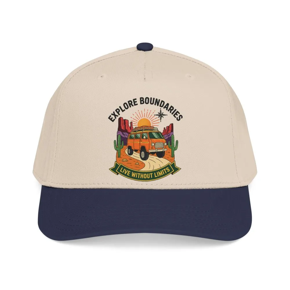 13848012151851480083_2048.jpeg Baseball Cap— "Eplore Boundaries-Live without limits" Mid Profile Baseball Hat