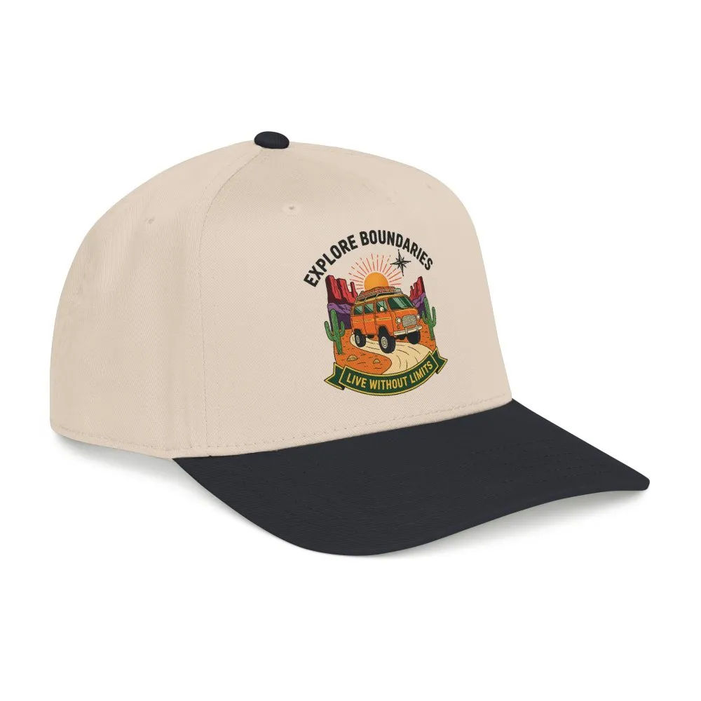 14045023425742074317_2048.jpeg Baseball Cap— "Eplore Boundaries-Live without limits" Mid Profile Baseball Hat