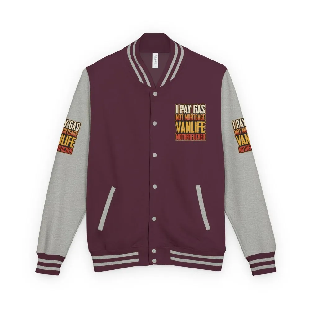 14263532784030251842_2048.jpeg Unisex Heavyweight Letterman Jacket — "I Pay Gas Not Mortgage" Design F**K-Line