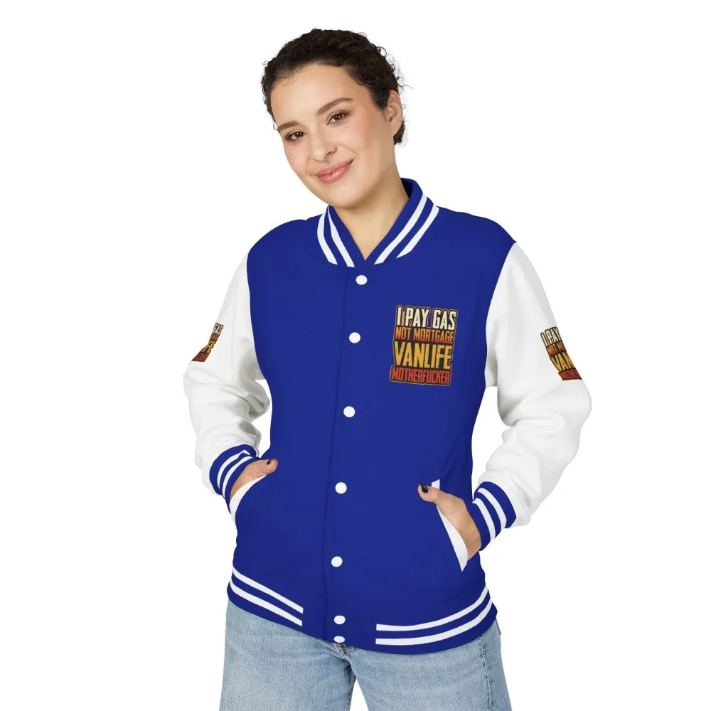 14383468991915901428_2048.jpeg Unisex Heavyweight Letterman Jacket — "I Pay Gas Not Mortgage" Design F**K-Line