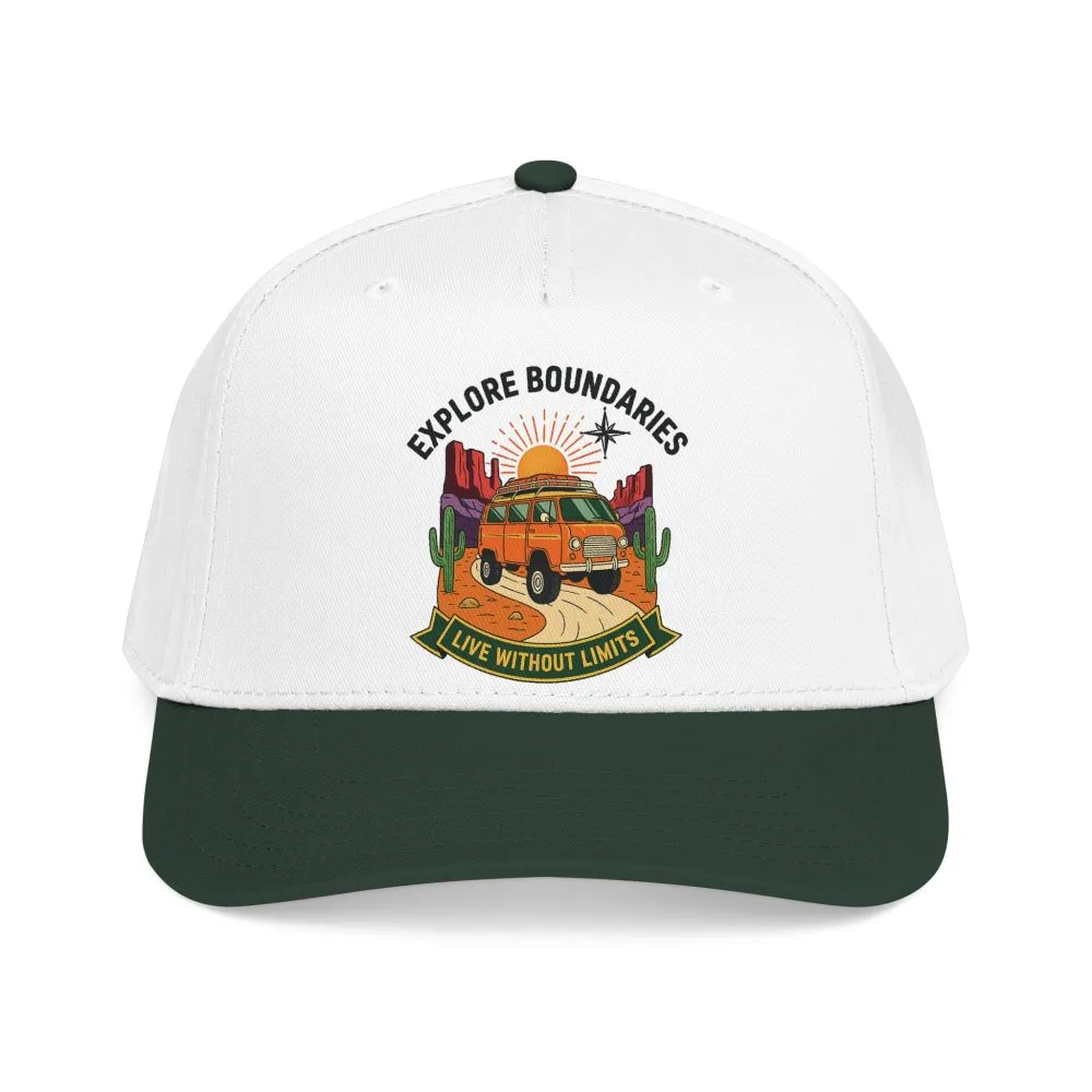 14740491166599746353_2048.jpeg Baseball Cap— "Eplore Boundaries-Live without limits" Mid Profile Baseball Hat