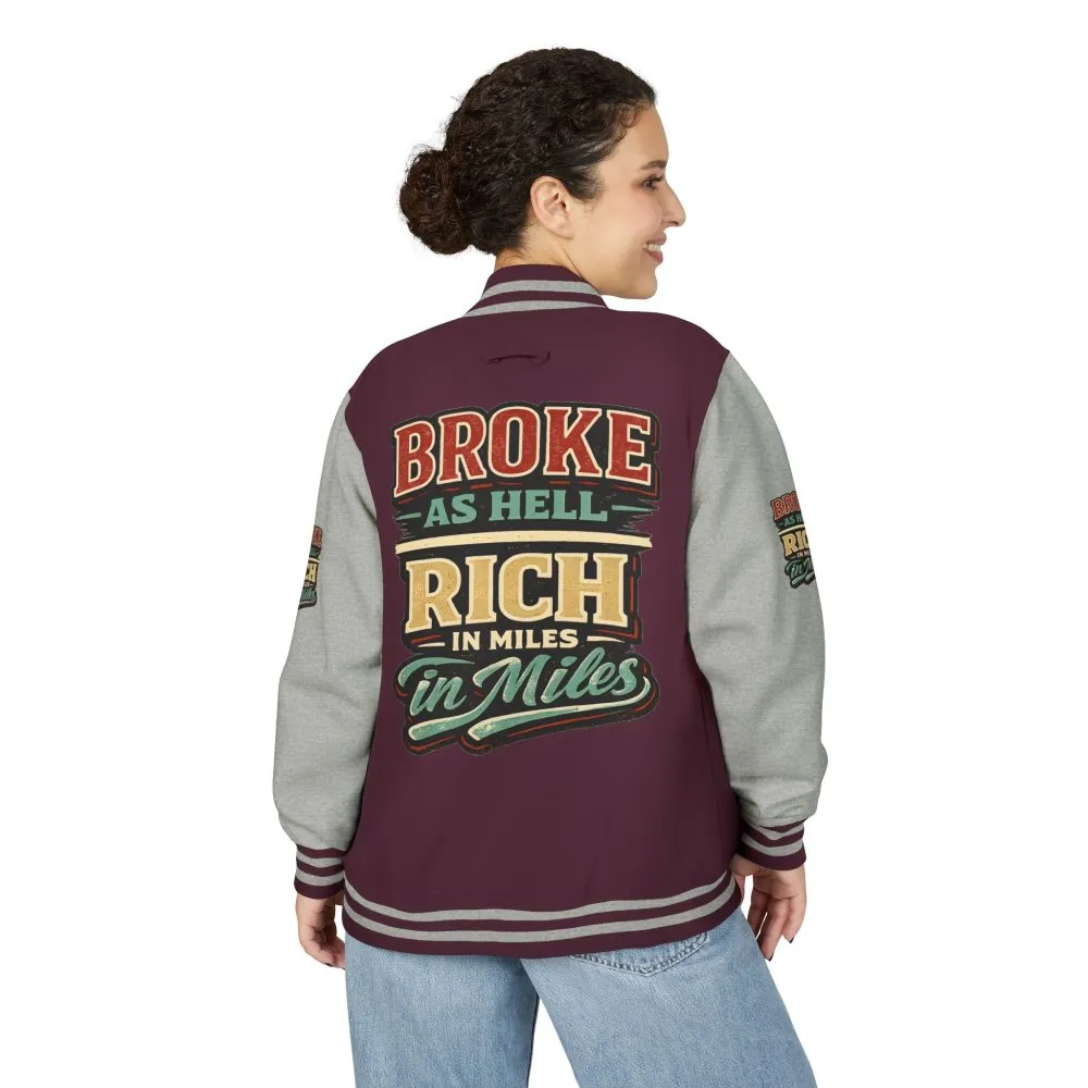 15543628555609677180_2048.jpeg Unisex Heavyweight Letterman Jacket — "Broke As Hell" Design F**K-Line