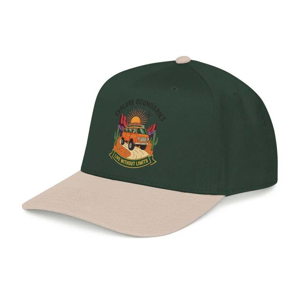 15560232558574097838_2048.jpeg Baseball Cap— "Eplore Boundaries-Live without limits" Mid Profile Baseball Hat