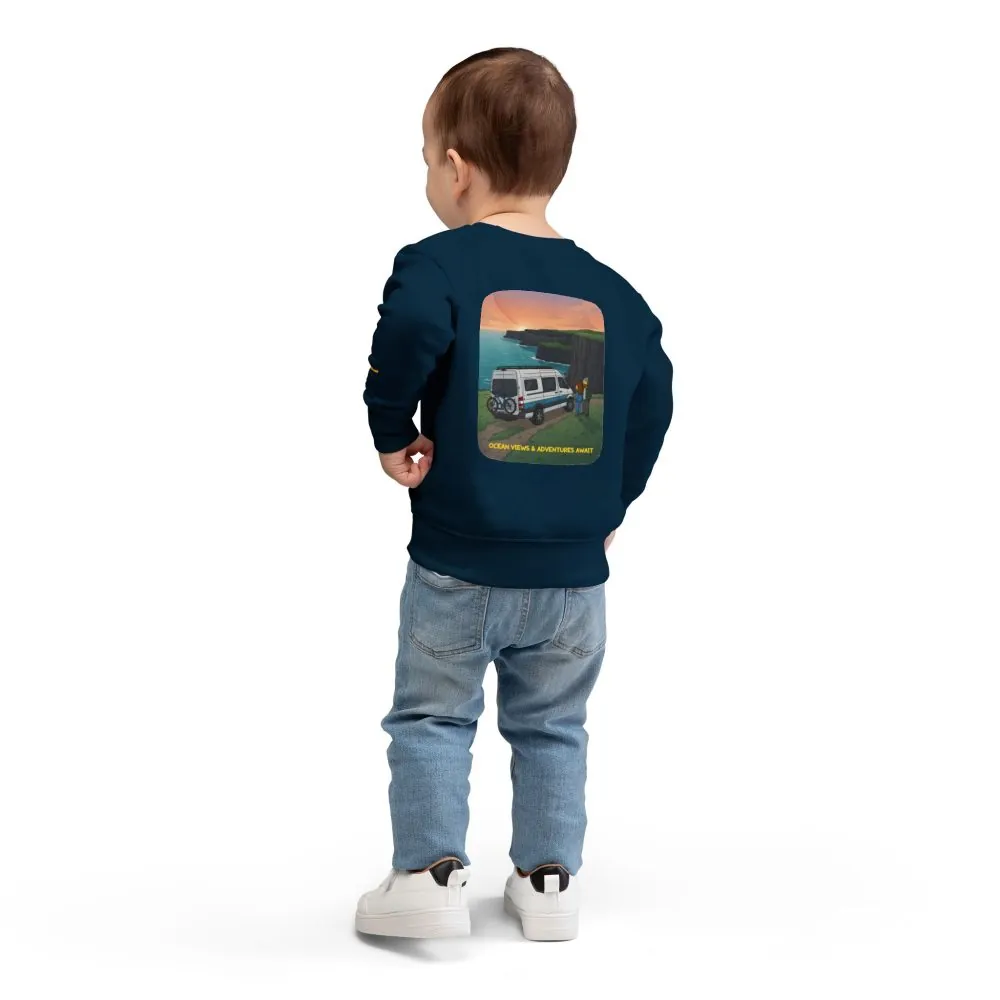 1591065545883094543_2048.jpeg Toddler Sweatshirt - "Ocean Views-Adventures Awaits" (Design Sitcom-Line)