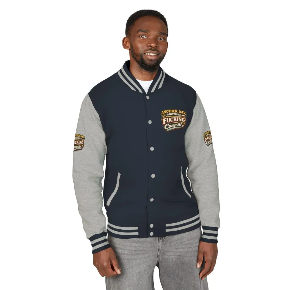 15954613525962132477_2048.jpeg Unisex Heavyweight Letterman Jacket — "Another Day" Design F**K-Line