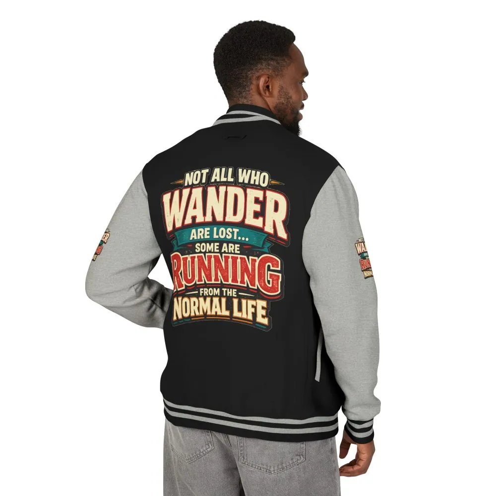16084718233955249101_2048.jpeg Unisex Heavyweight Letterman Jacket — "Not All Who Wander Are Lost" Design F**K-Line
