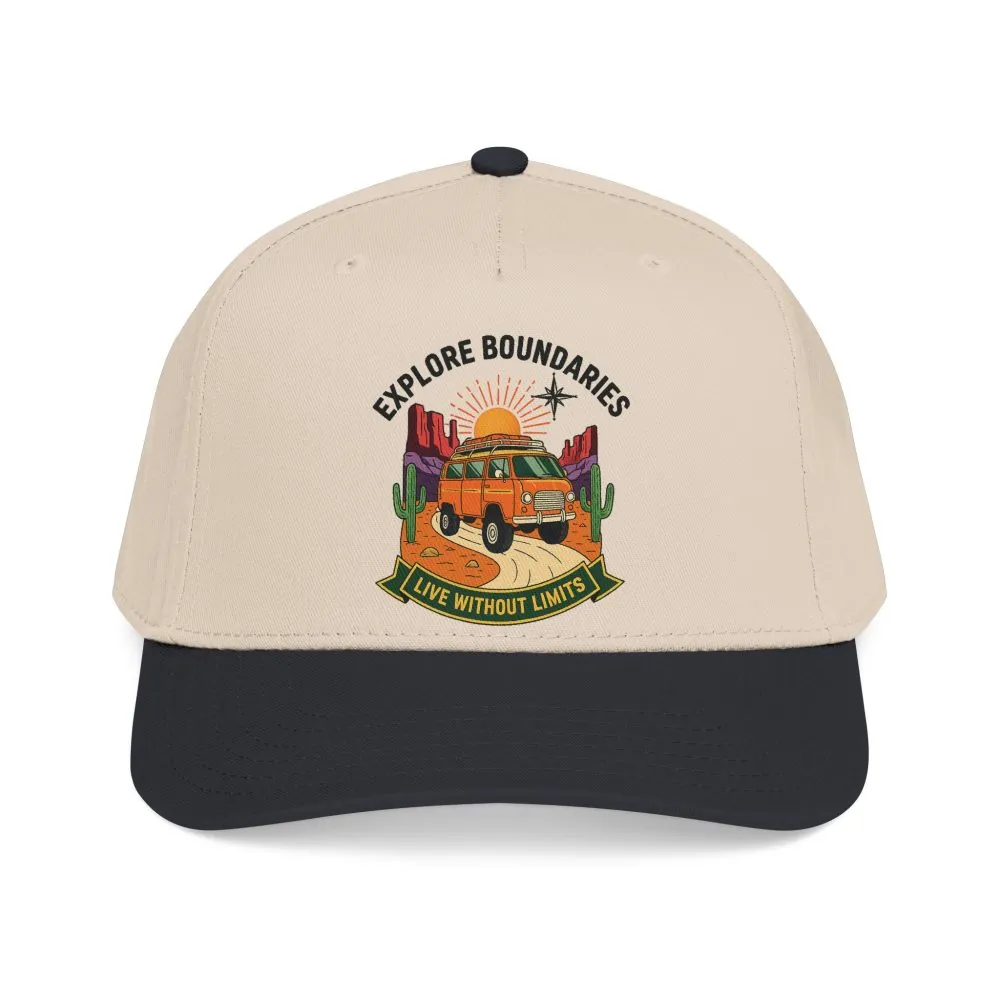16865540695453540502_2048.jpeg Baseball Cap— "Eplore Boundaries-Live without limits" Mid Profile Baseball Hat