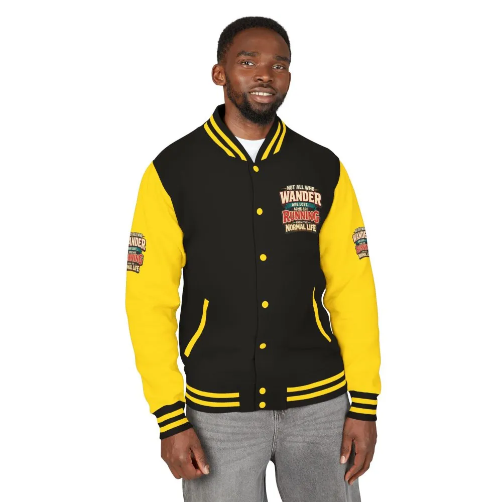 17148447151820894255_2048.jpeg Unisex Heavyweight Letterman Jacket — "Not All Who Wander Are Lost" Design F**K-Line