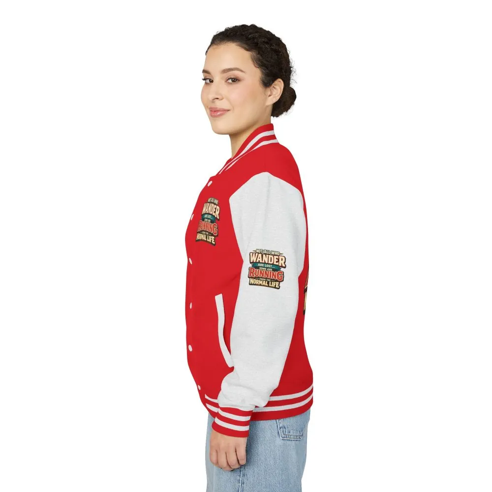 17425327242567866528_2048.jpeg Unisex Heavyweight Letterman Jacket — "Not All Who Wander Are Lost" Design F**K-Line
