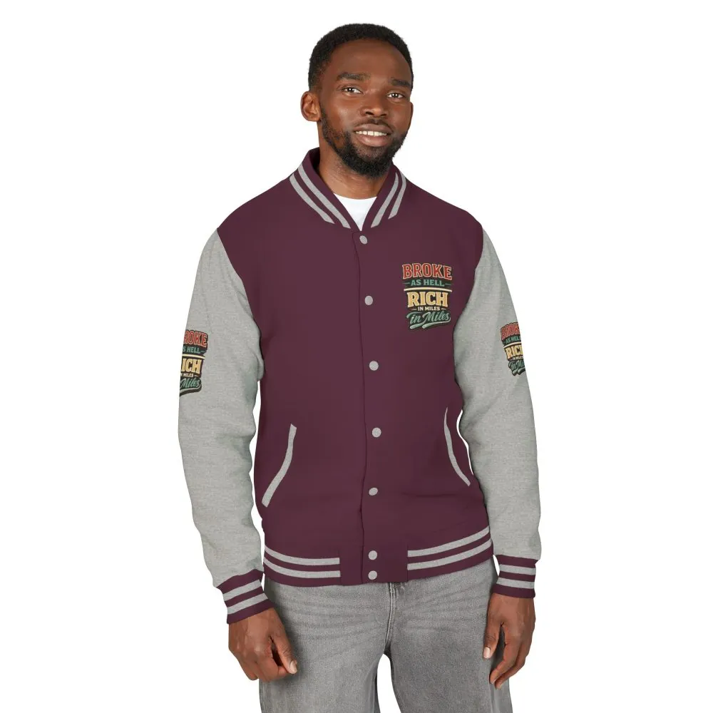 17906492821551567873_2048.jpeg Unisex Heavyweight Letterman Jacket — "Broke As Hell" Design F**K-Line