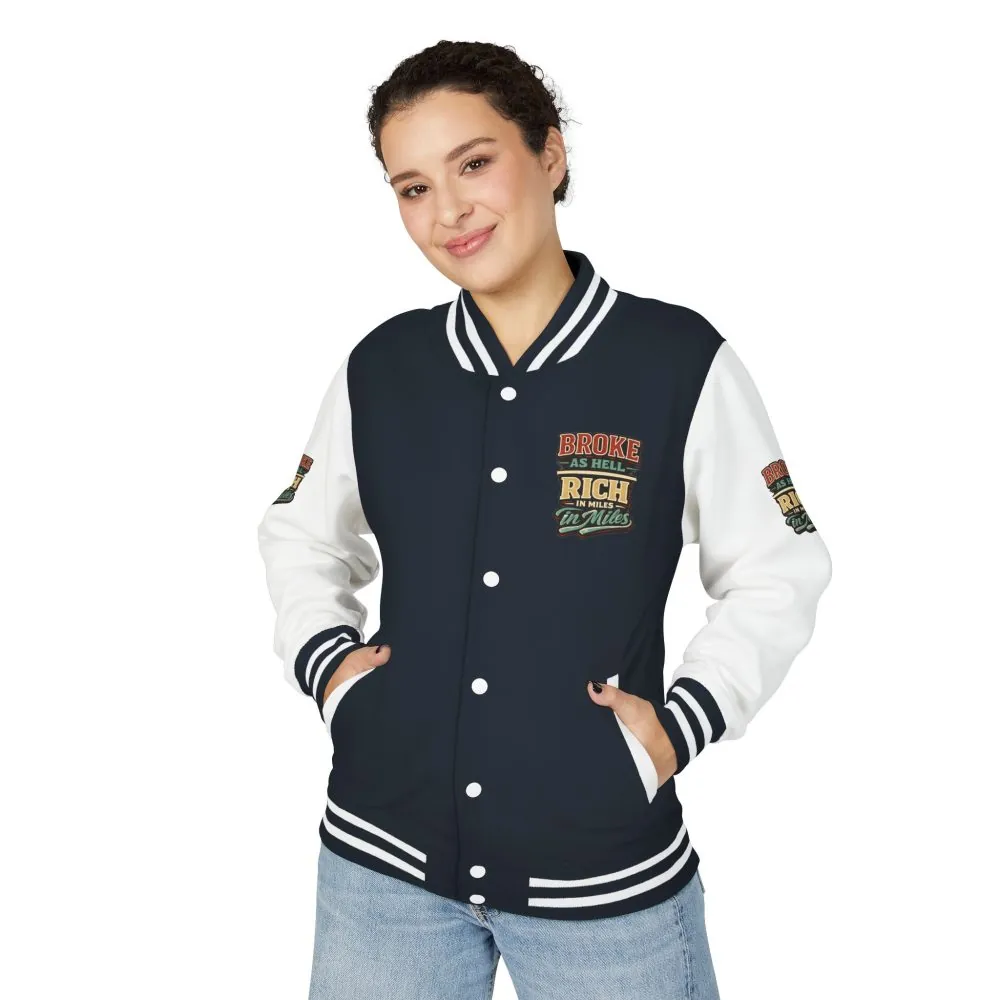 18220248872835282142_2048.jpeg Unisex Heavyweight Letterman Jacket — "Broke As Hell" Design F**K-Line