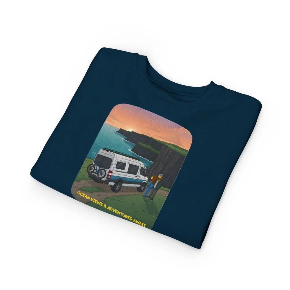 18269244267811773166_2048.jpeg Toddler Sweatshirt - "Ocean Views-Adventures Awaits" (Design Sitcom-Line)