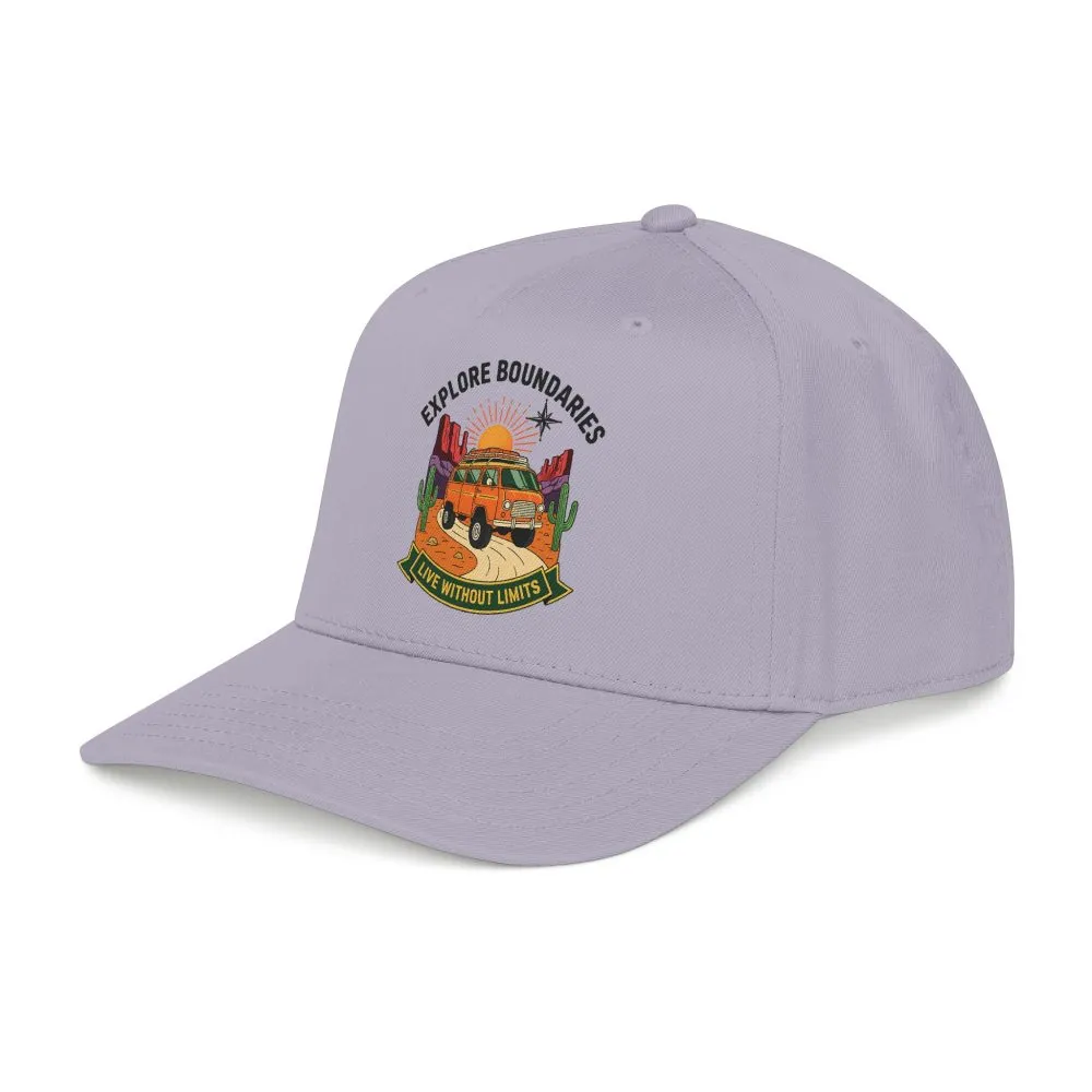 18436303673659258351_2048.jpeg Baseball Cap— "Eplore Boundaries-Live without limits" Mid Profile Baseball Hat