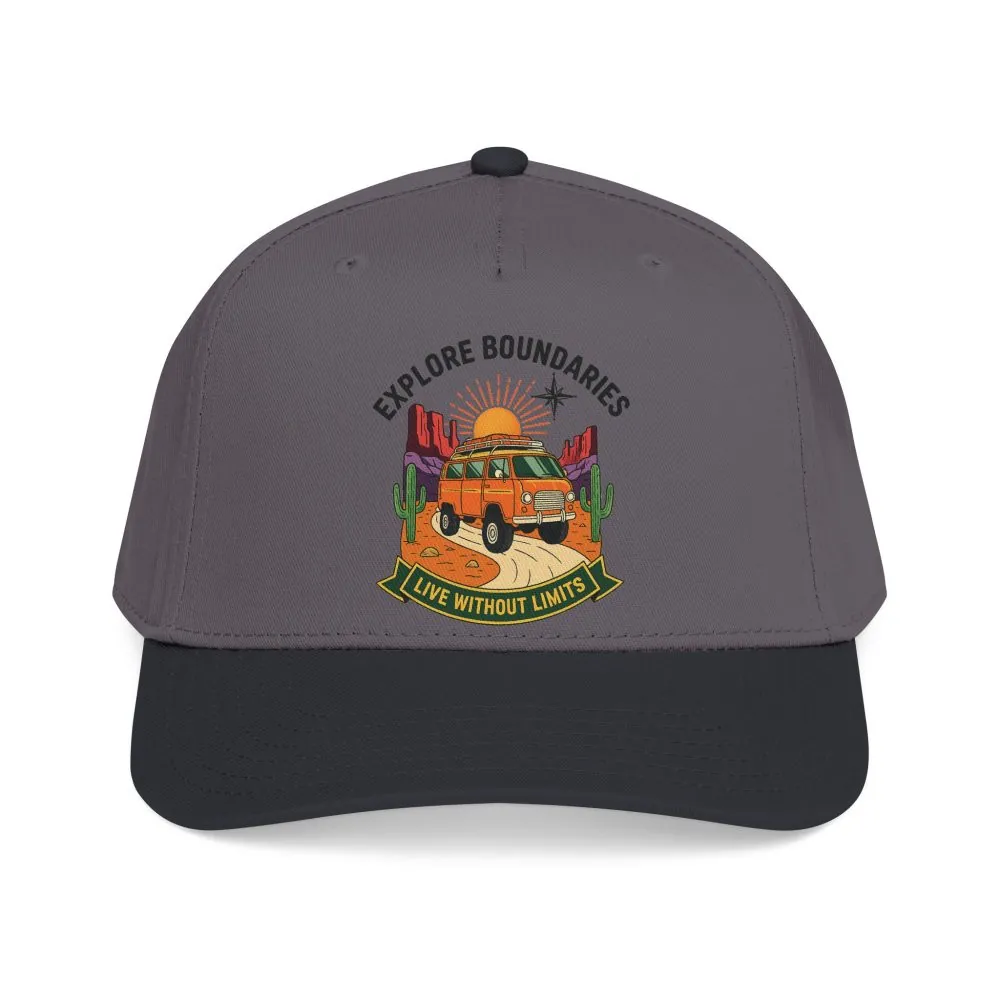 2252309603172928485_2048.jpeg Baseball Cap— "Eplore Boundaries-Live without limits" Mid Profile Baseball Hat
