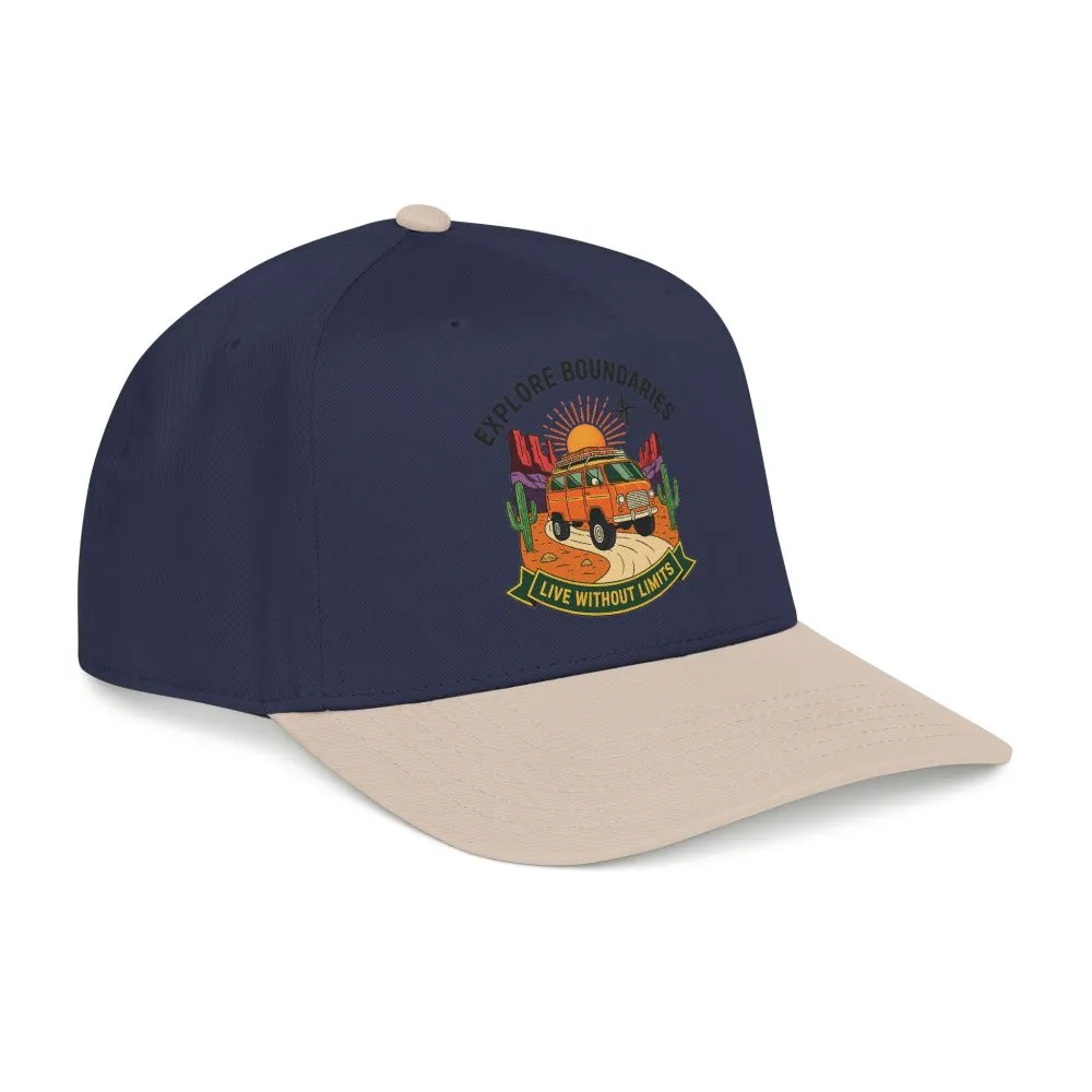 2503915833159197920_2048.jpeg Baseball Cap— "Eplore Boundaries-Live without limits" Mid Profile Baseball Hat