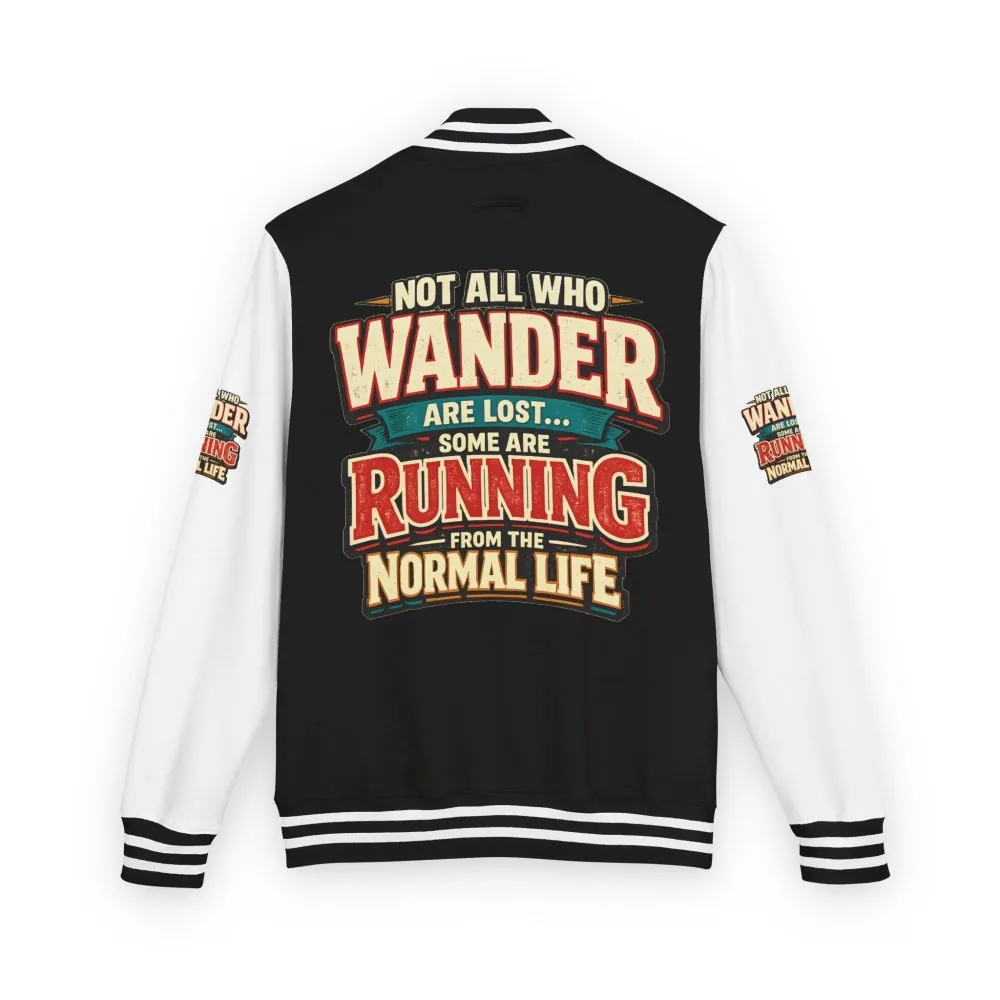 2560779204502143400_2048.jpeg Unisex Heavyweight Letterman Jacket — "Not All Who Wander Are Lost" Design F**K-Line