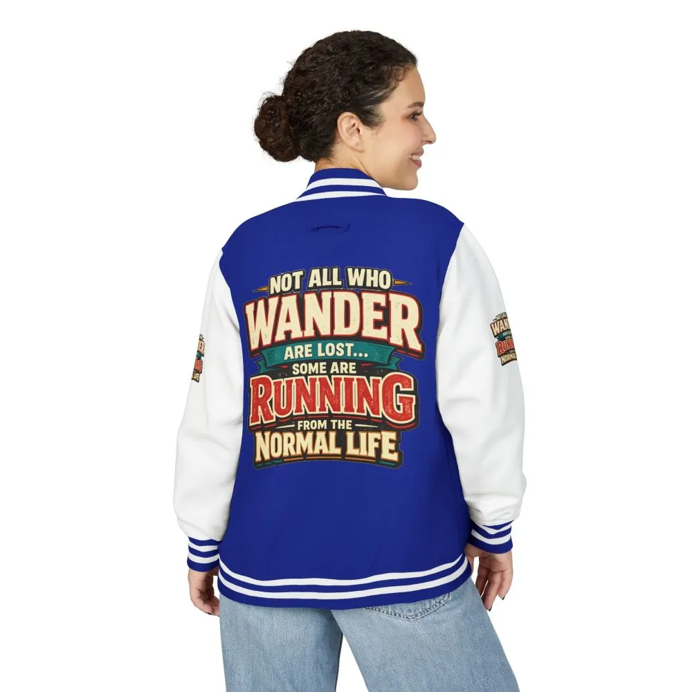 2594644846040172167_2048.jpeg Unisex Heavyweight Letterman Jacket — "Not All Who Wander Are Lost" Design F**K-Line