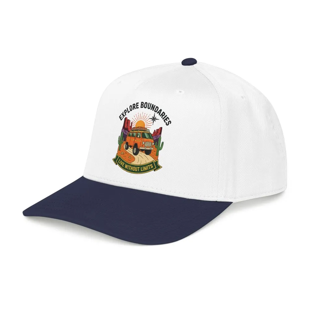 3862009645664496165_2048.jpeg Baseball Cap— "Eplore Boundaries-Live without limits" Mid Profile Baseball Hat