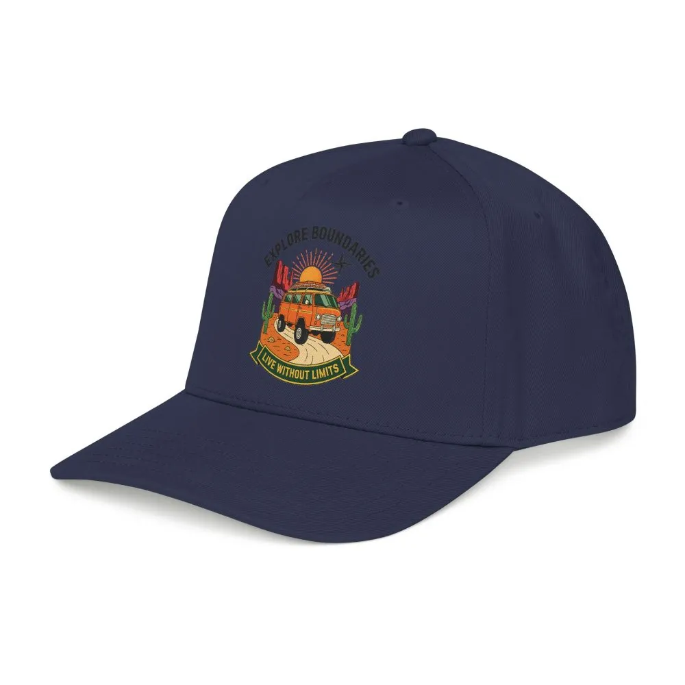 3939745645451890775_2048.jpeg Baseball Cap— "Eplore Boundaries-Live without limits" Mid Profile Baseball Hat