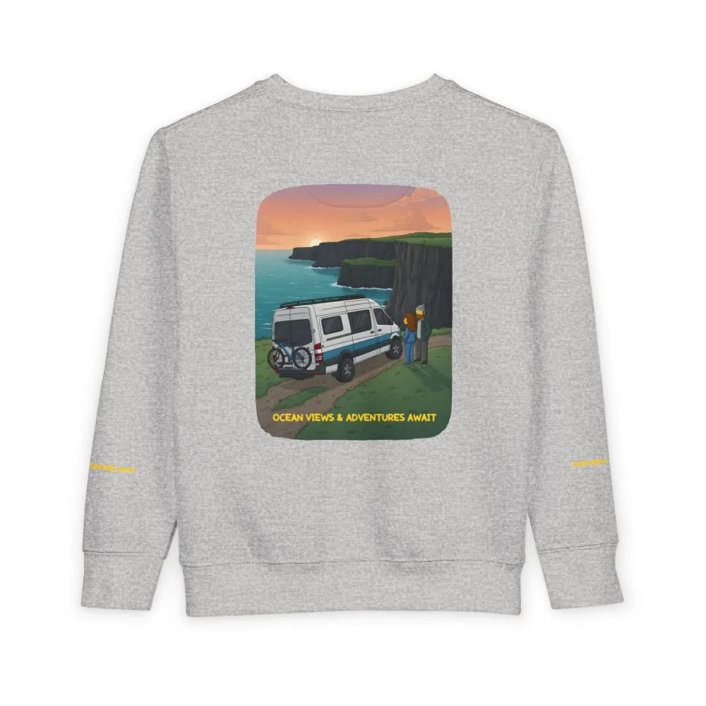4218673956809867652_2048.jpeg Toddler Sweatshirt - "Ocean Views-Adventures Awaits" (Design Sitcom-Line)