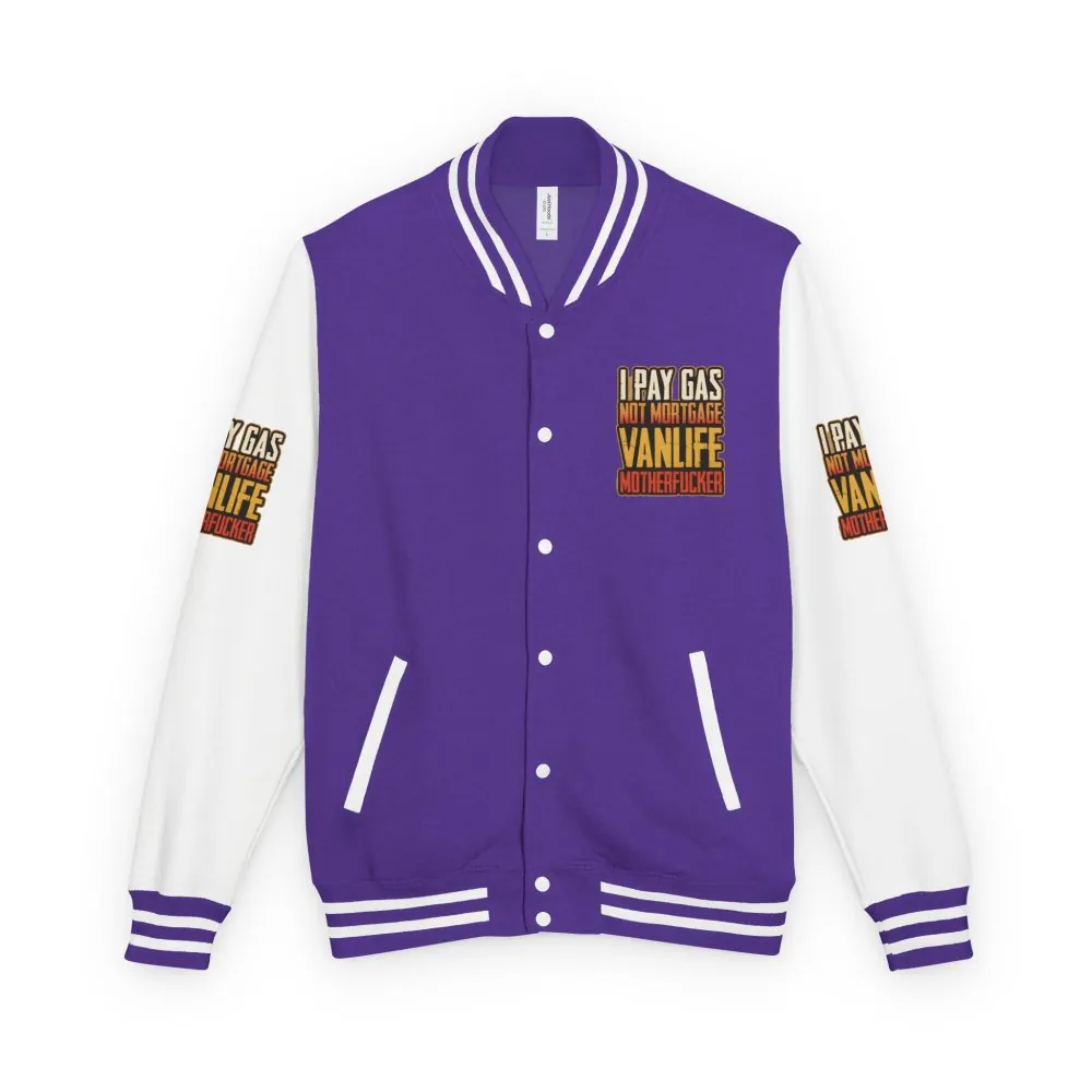 4221581408430550360_2048.jpeg Unisex Heavyweight Letterman Jacket — "I Pay Gas Not Mortgage" Design F**K-Line