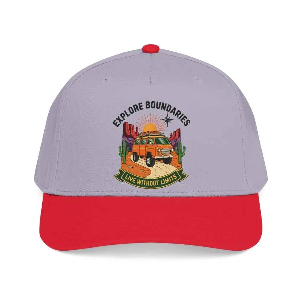 4243195210398151980_2048.jpeg Baseball Cap— "Eplore Boundaries-Live without limits" Mid Profile Baseball Hat