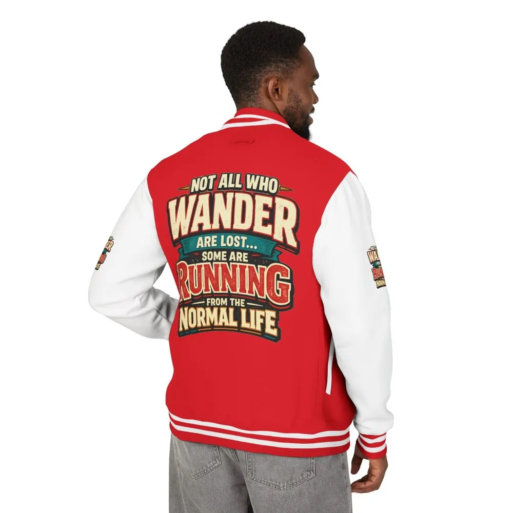 4711303422063112568_2048.jpeg Unisex Heavyweight Letterman Jacket — "Not All Who Wander Are Lost" Design F**K-Line