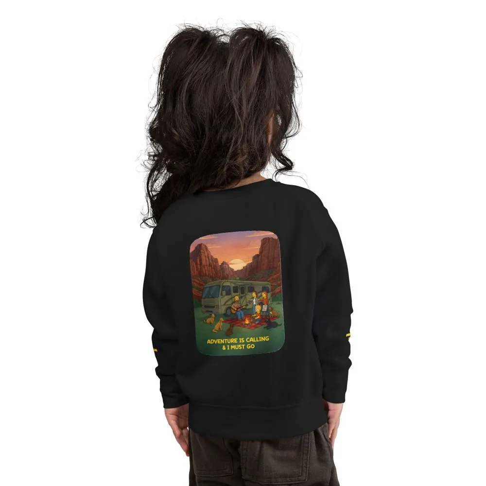 4845648976955201503_2048.jpeg Toddler Sweatshirt - "Adventure Is Calling-I Must Go" (Design Sitcom-Line)
