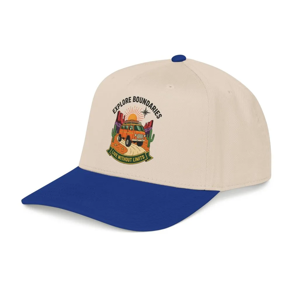 5686588613044030220_2048.jpeg Baseball Cap— "Eplore Boundaries-Live without limits" Mid Profile Baseball Hat
