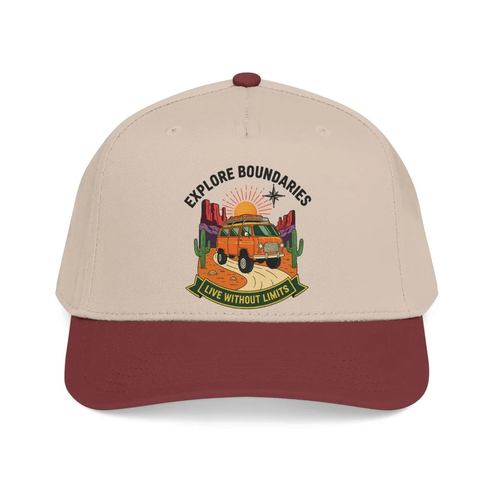 5923909407673149070_2048.jpeg Baseball Cap— "Eplore Boundaries-Live without limits" Mid Profile Baseball Hat