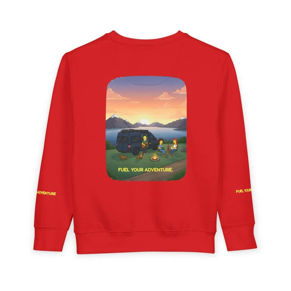 6352789787483541280_2048.jpeg Toddler Sweatshirt - "Fuel Your Adventure" (Design Sitcom-Line)