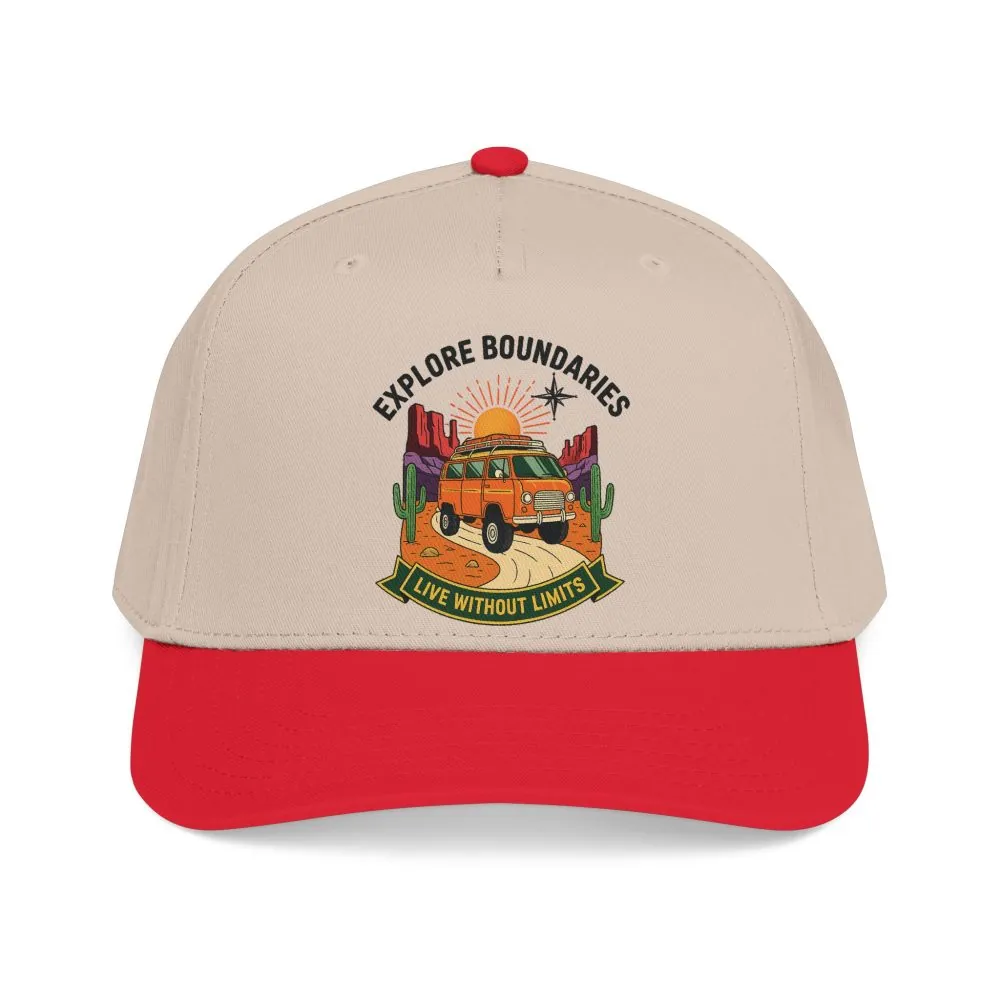 6640620731163561099_2048.jpeg Baseball Cap— "Eplore Boundaries-Live without limits" Mid Profile Baseball Hat