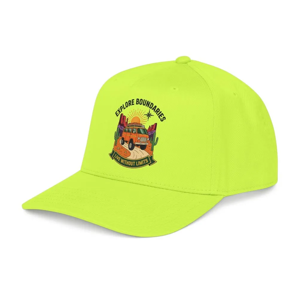 7030317072392218377_2048.jpeg Baseball Cap— "Eplore Boundaries-Live without limits" Mid Profile Baseball Hat