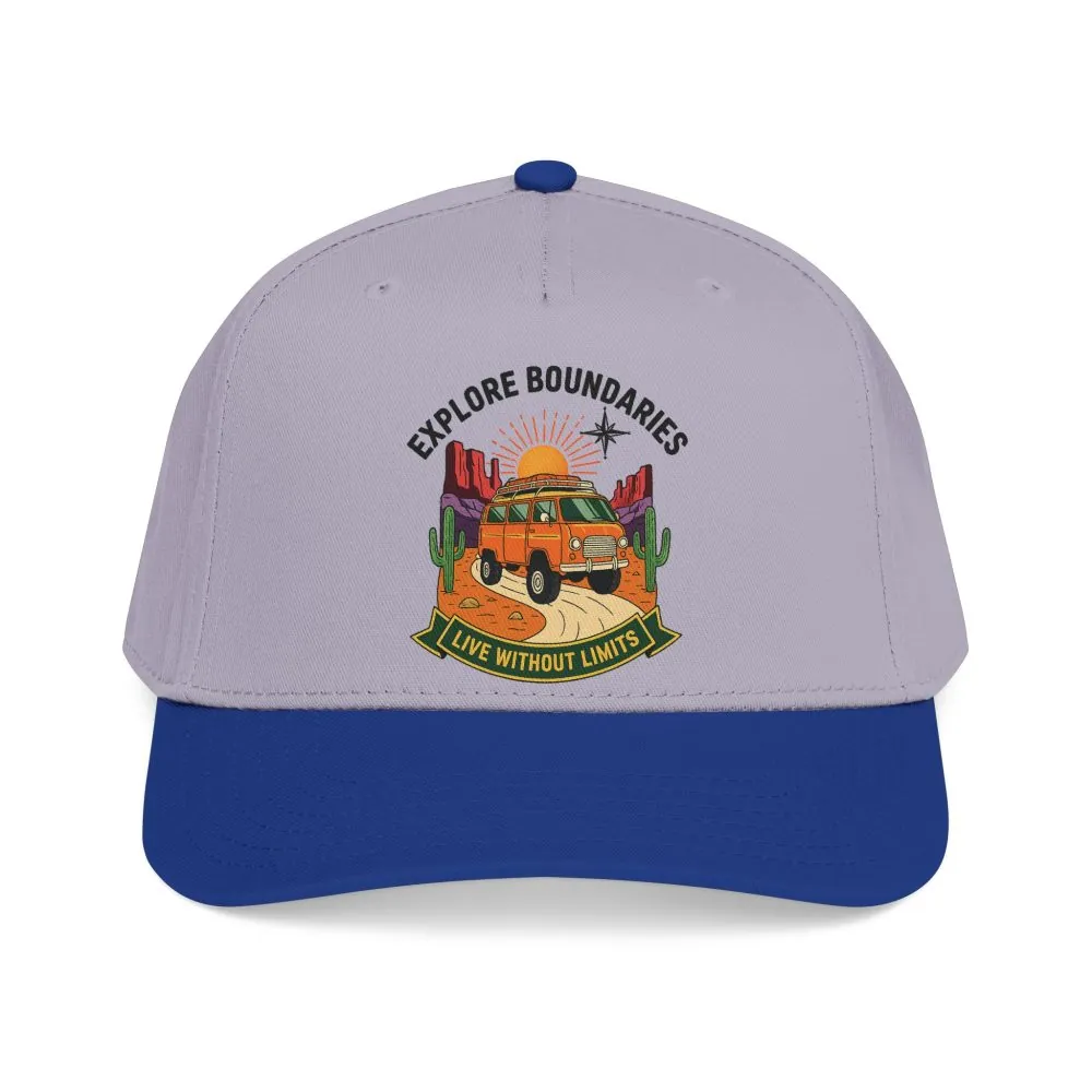 7096410163802001964_2048.jpeg Baseball Cap— "Eplore Boundaries-Live without limits" Mid Profile Baseball Hat