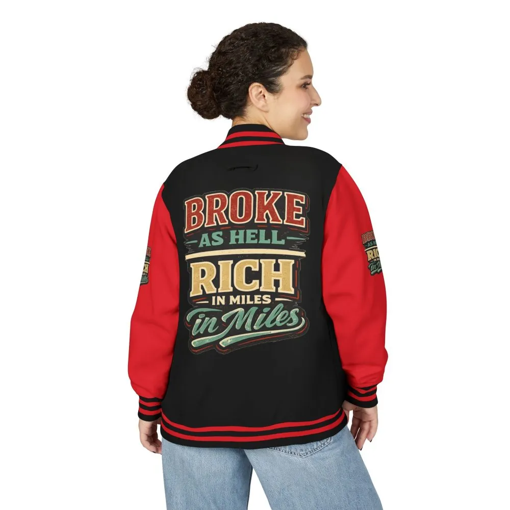 7158628112701825613_2048.jpeg Unisex Heavyweight Letterman Jacket — "Broke As Hell" Design F**K-Line