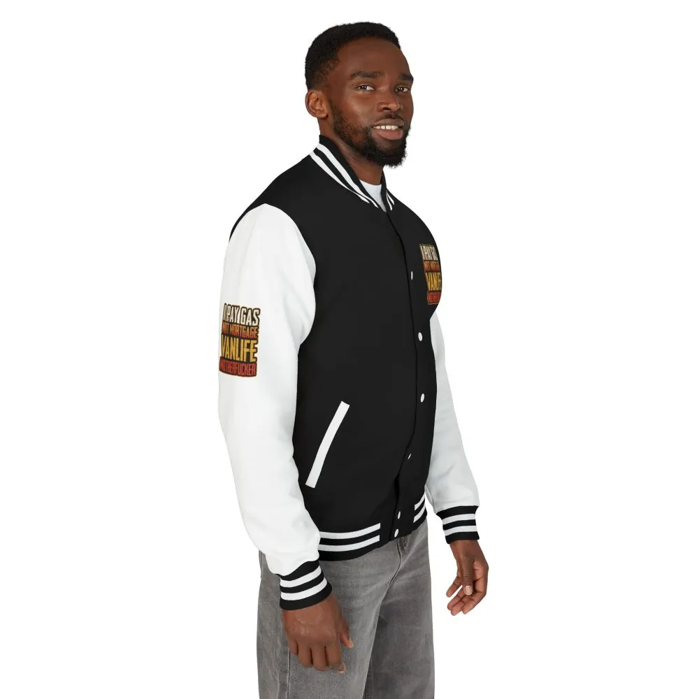 7176180458633834812_2048.jpeg Unisex Heavyweight Letterman Jacket — "I Pay Gas Not Mortgage" Design F**K-Line