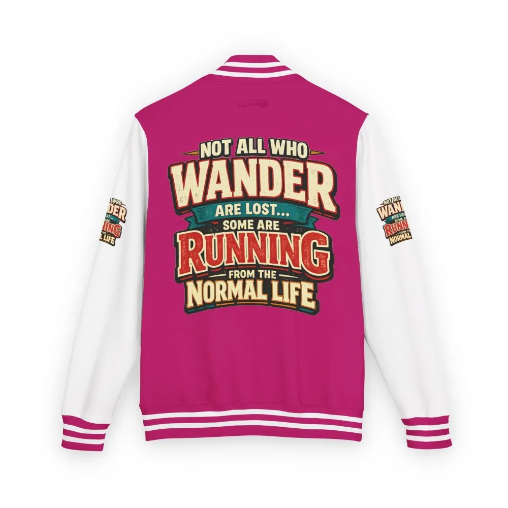 7423935324314669591_2048.jpeg Unisex Heavyweight Letterman Jacket — "Not All Who Wander Are Lost" Design F**K-Line